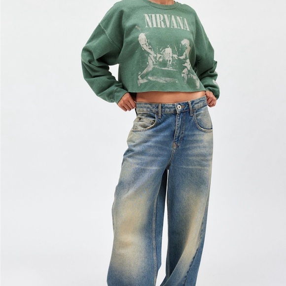 Urban Outfitters Green Nirvana Sweatshirt - Picture 3 of 4